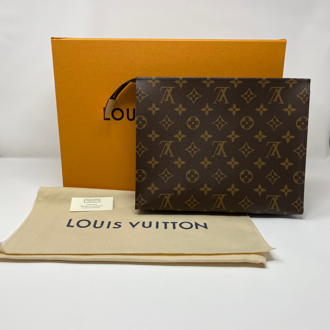 Louis Vuitton Pouch Toiletry Monogram 26 Brown